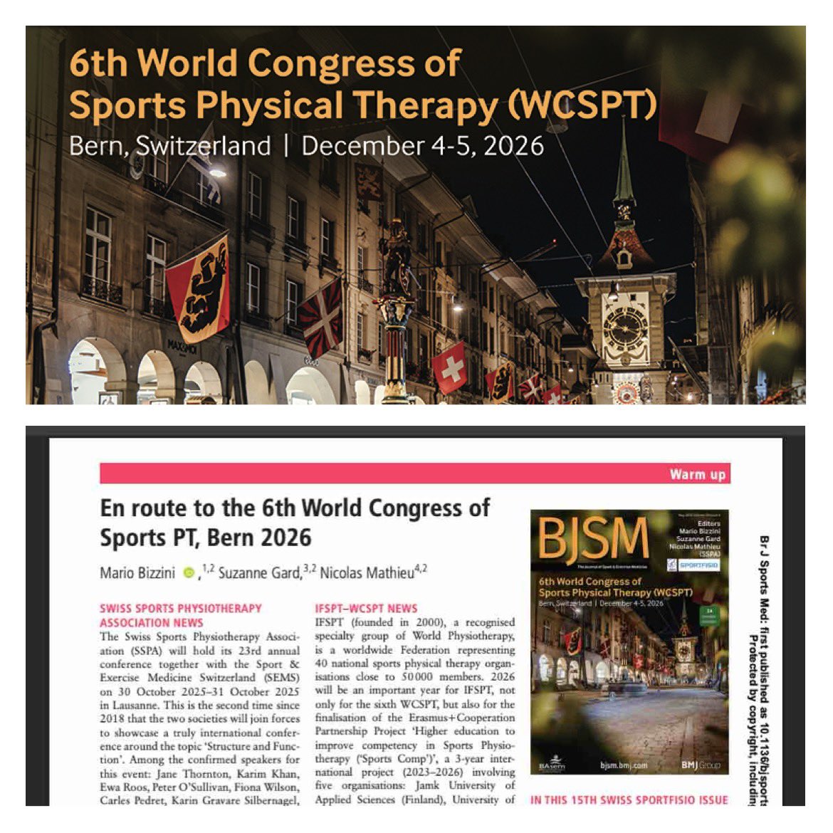 Sportfisio Swiss (@sportfisioswiss) on Twitter photo 💥 „our“ 2025 <a href="/BJSM_BMJ/">British Journal of Sports Medicine (BJSM)</a> issue is online 👉 bjsm.bmj.com/content/59/9?c… 💥 💥 „our“ 2025 <a href="/BJSM_BMJ/">British Journal of Sports Medicine (BJSM)</a> issue is online 👉 bjsm.bmj.com/content/59/9?c… 💥