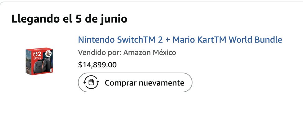 felipusrex's tweet image. De amazon mexico, ya se armo!! #NintendoSwitch2preorder #amazonmexico Orale!!
