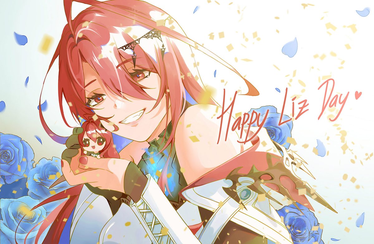 Happy Liz day! Huzzah!! 💄💙

#ERBday2025 #BloodflameArt