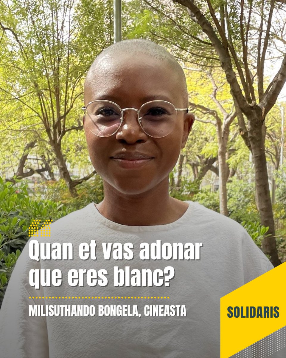 "Què feien els blancs durant l’apartheid, un diumenge al matí?" La cineasta Milisuthando Bongela va créixer a la Sud-àfrica de la segregació i explica a #SolidarisCatRàdio per què cal fer preguntes incòmodes per avançar
3cat.cat/3cat/milisutha…