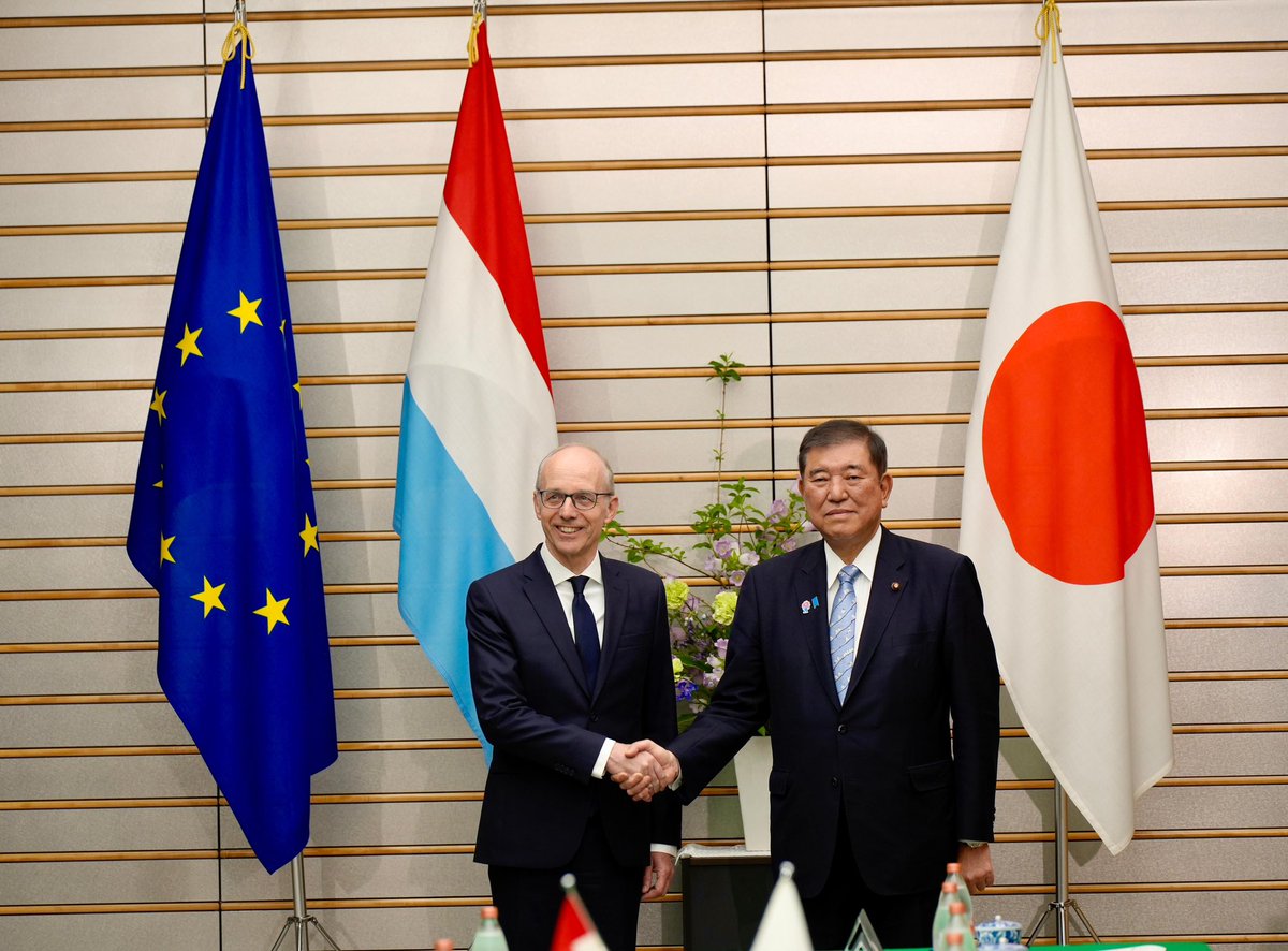 At a summit at the invitation of Prime Minister <a href="/shigeruishiba/">石破茂</a> in Japan, I stressed the common values and principles that make of Luxembourg and Japan like-minded partners and friends. 

We are keen to further deepen our friendship and economic relations in areas such as space,