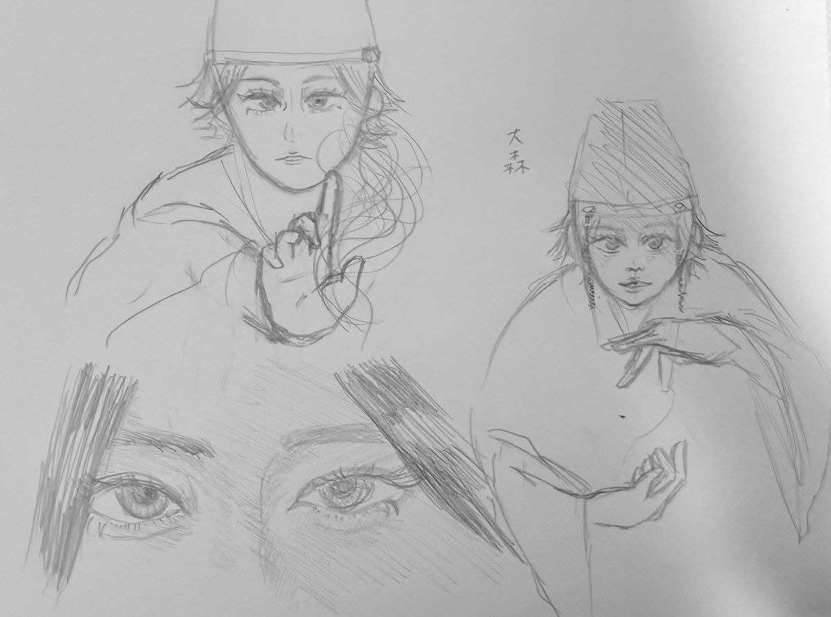 sky_amsky's tweet photo. 上げるものないから昨日描いた大森さん https://t.co/tkcVtIUENq