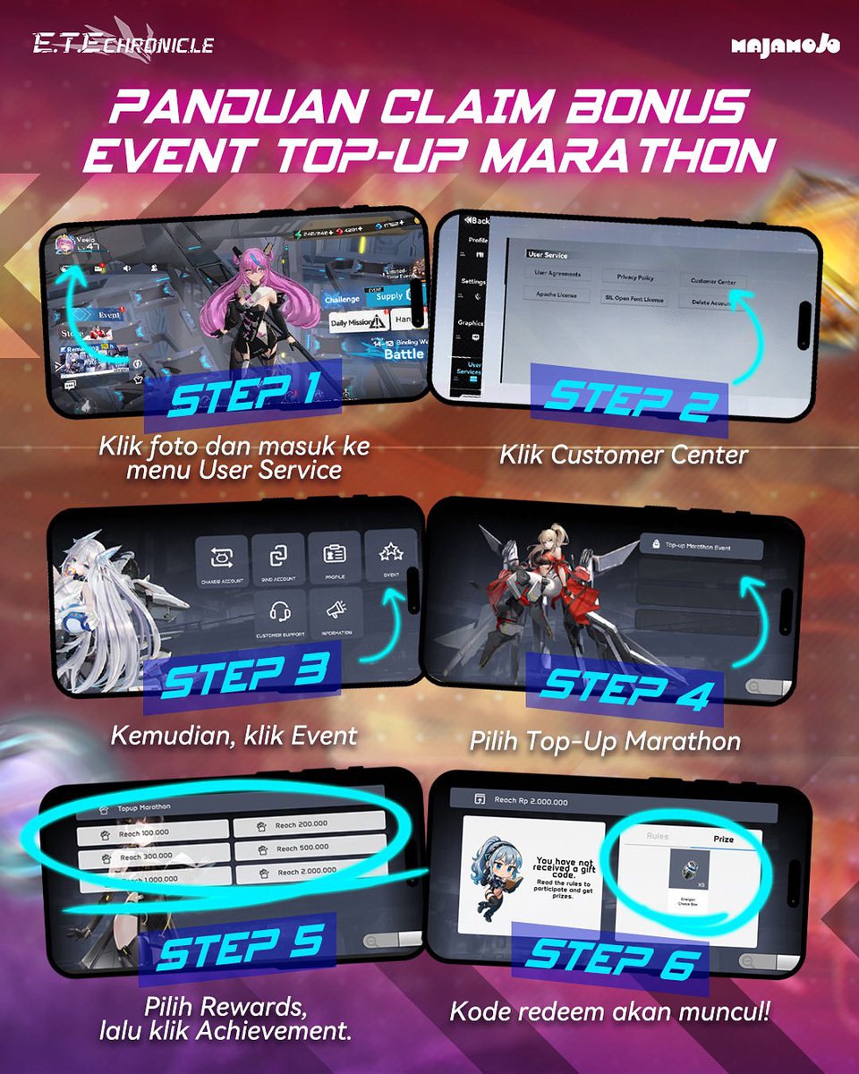 etechronicleid's tweet photo. BROADCAST WORO-WORO TOP-UP MARATHON

🤑 [REZEKI AKHIR BULAN - EVENT TOP-UP MARATHON SEGERA HADIR] 🤑

Inspector, hari-hari udah kerja keras bagai kuda, apa gunanya kalo gajinya gak dipake buat manjain Neko kesayangan di Cat Fantasy?😜 https://t.co/smktITaLuS