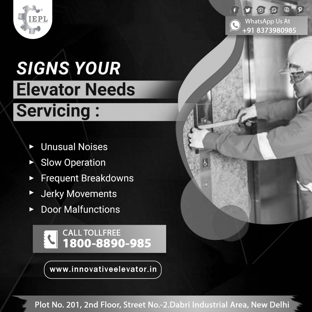 Innoelevatorind's tweet photo. 👉Signs Your Elevator Needs Servicing👇
🚨Unusual Noises
🚨Frequent Breakdowns
🚨Jerky Movements
🤳Get All Elevator Solutions at one call
📞 1800-8890-985
🌐 https://t.co/3bAsmtd7iS
💬 83739 80985
#innovativeelevators #elevatorservice #liftservice #liftAMC #elevatoramc #noida https://t.co/JtQDMHrP0r