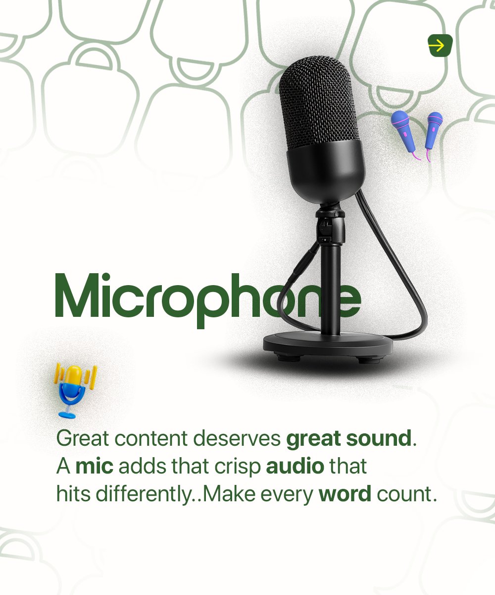 markethub9ja's tweet photo. Are you a content creator looking to step up your game? 

Markethub9ja has all the equipment you need at affordable prices! 
Shop your quality tools, and get ready for the best content creation experience.

Head over to our website today! https://t.co/Ymcr9jFFBC