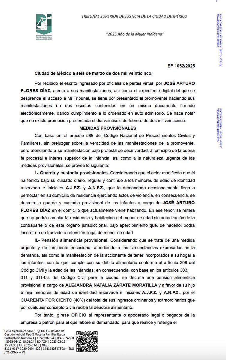 DarioVita3's tweet photo. @juanmapregunta  aquí el acuerdo emitido por  Juez de la CDMX que  concede la Guarda y Custodia al papá del niño que  reportaste raptado en el Noticiero. Solicitamos una disculpa pública por la información falsa o el espacio para ejercer el derecho de réplica. https://t.co/F3gDMjIZ1a