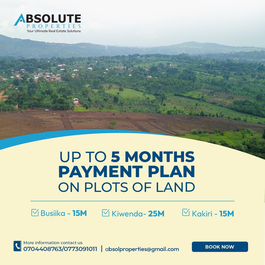 bruno_akampa's tweet image. Land. 

Up to 5 months Payment Plan!