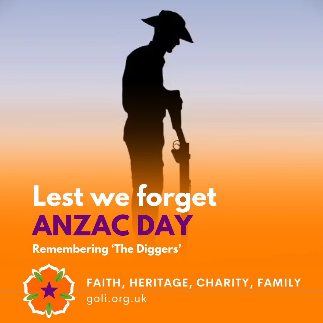 On Anzac Day, we remember the great many Orangemen who served with distinction at Gallipoli in the Australian &amp; New Zealand Army Corps and other units.