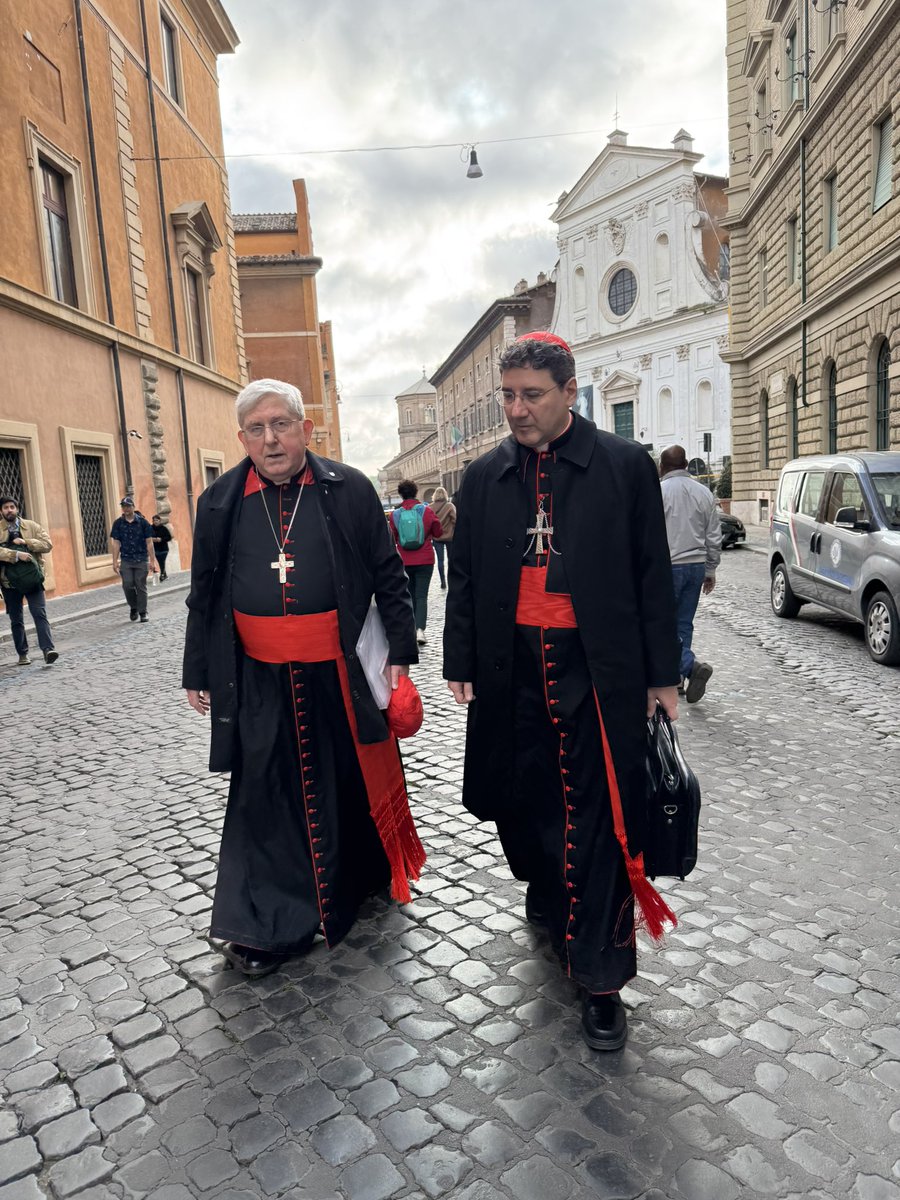 CatholicNewsSvc's tweet photo. Canadian cardinals headed to the general congregation meeting https://t.co/MtVZeqC5zp