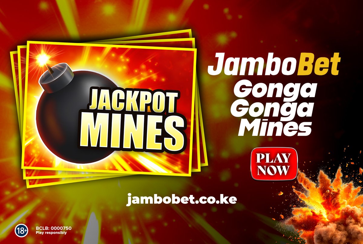 Leo ni FURAHI-DAY na kushinda na JACKPOT MINES ni konstant hapa Jambobet! Gonga gonga money boxes 💰, hepa bombs 💣na ushinde over 1,000,000/- cash!

👉 Cheza hapa: bit.ly/4iuBHFP

#ChezaTukusort | #PlayResponsibly