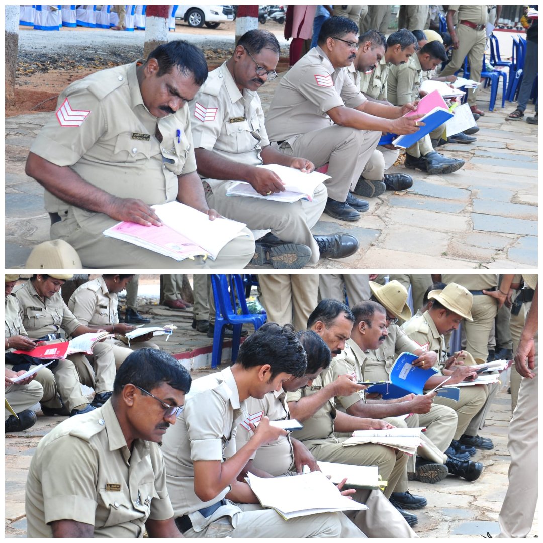 SPTumkur's tweet photo. ನಮ್ಮ ಅಧಿಕಾರಿ ಸಿಬ್ಬಂದಿಯವರುಗಳು ತಮ್ಮ ತಮ್ಮ ಸೇವಾ ಪುಸ್ತಕವನ್ನು ಪರಿಶೀಲಿಸಿ ಕುಂದು ಕೊರತೆಗಳನ್ನು ತಿಳಿಸಲಾಗಿ ಸರಿಪಡಿಸಲು ಸಂಬಂಧ ಪಟ್ಟವರಿಗೆ ಸೂಚಿಸಲಾಯಿತು.
#TumakuruDistrictPolice
#ServiceRegister
@venkatashok https://t.co/0uSDbkpJrF