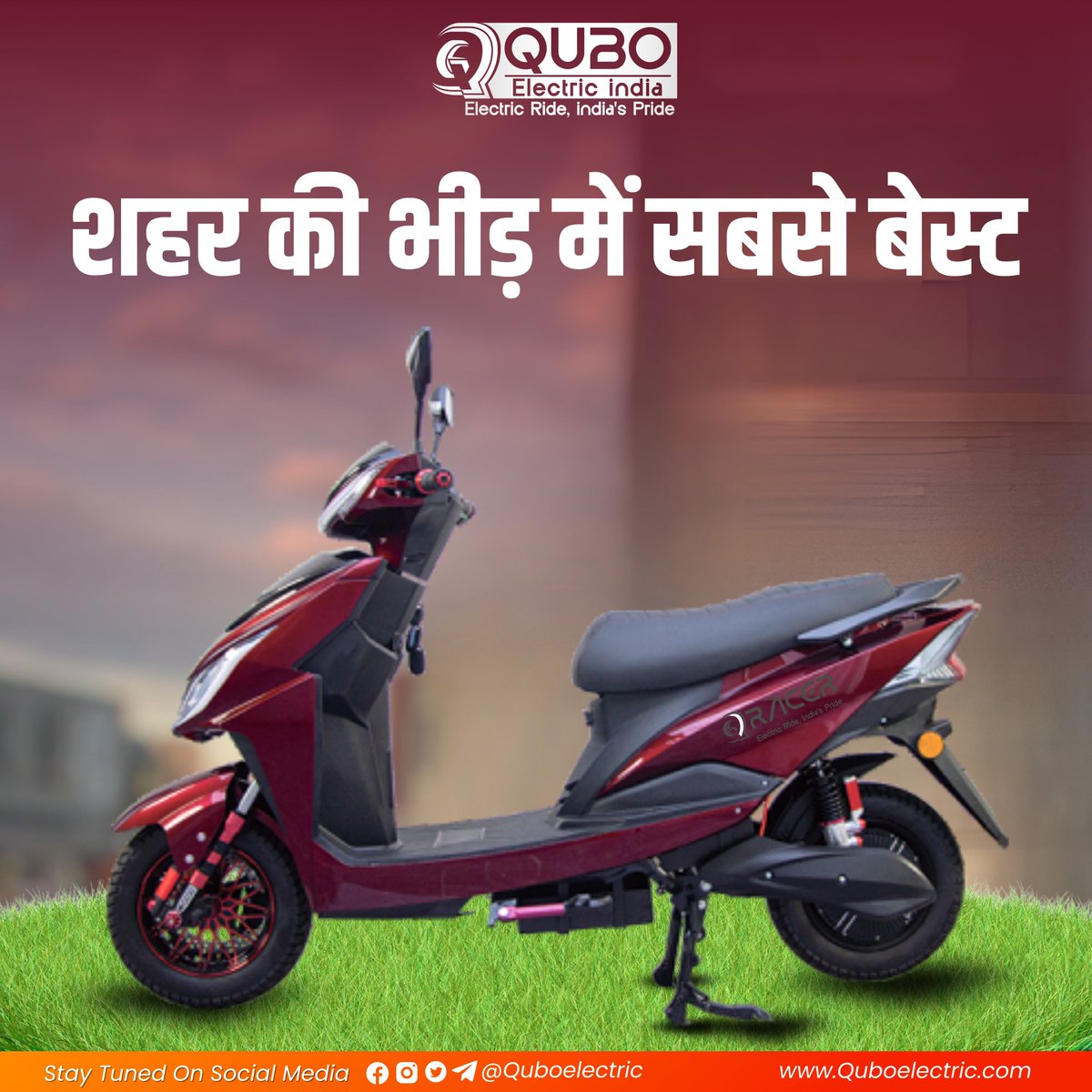 Quboelectric's tweet photo. DEFINE YOUR PERFORMANCE !
WITH QUBO RACER
The King of Top Performance

- 140+ km On Single Charge
- 12" inch Tubeless Tyre
- BLDC Hub Motor
- 180 kg Load Capacity
- Super Sleek Combi Design
- Anti Theft Security

#Switch_on_QuboElectric
#QuboElectric #Quboindia https://t.co/OQC8PXRa3W