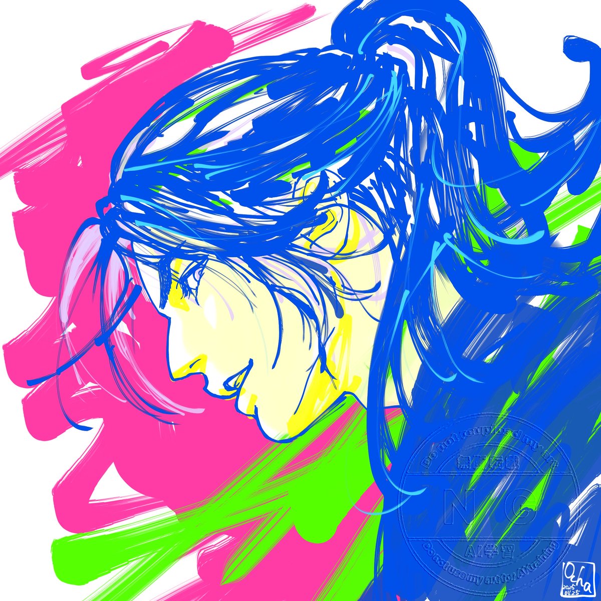 ocha_onon's tweet photo. びしゃーっと塗って終わりにすることを覚えた

お絵描き始めて半年
気合い入れる時と肩の力を抜いて描く時の両方ができるよう��なった！やぴー！ https://t.co/dI2JZaOhUX