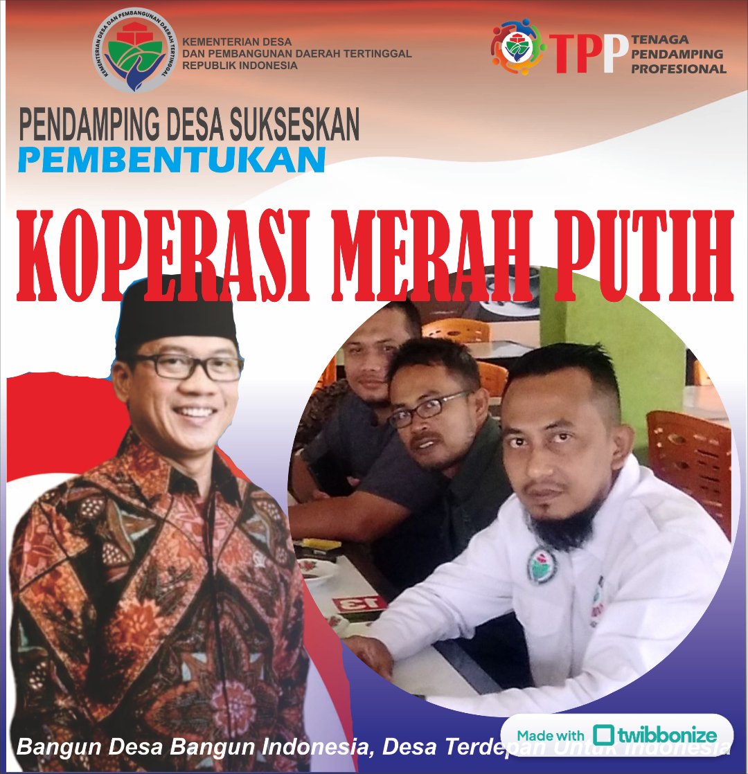 โณ๐'๐๐ฝ๐พ ๐
๐ฟ๐ฟ (@abdullmuthy) on Twitter photo Koperasi Merah Putih untuk Bagun Desa bangun Indonesia
#terimakasihpakyandrisusanto
@Prabowo
@Yandrisusanto27
@arizaPatria
<a href="/taufikmadjid71/">IG : taufik.madjid</a>
@Nursaid
<a href="/kemendespdt/">#BangunDesaBangunIndonesia</a> Koperasi Merah Putih untuk Bagun Desa bangun Indonesia
#terimakasihpakyandrisusanto
@Prabowo
@Yandrisusanto27
@arizaPatria
<a href="/taufikmadjid71/">IG : taufik.madjid</a>
@Nursaid
<a href="/kemendespdt/">#BangunDesaBangunIndonesia</a>