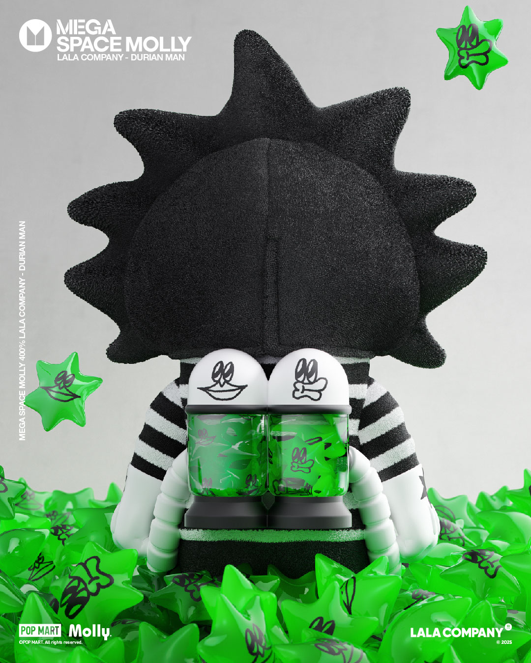 その他 MEGA SPACE MOLLY 400% LALA Durian Man MEGA SPACE MOLLY 400% Lala Company Durian Man Collectible