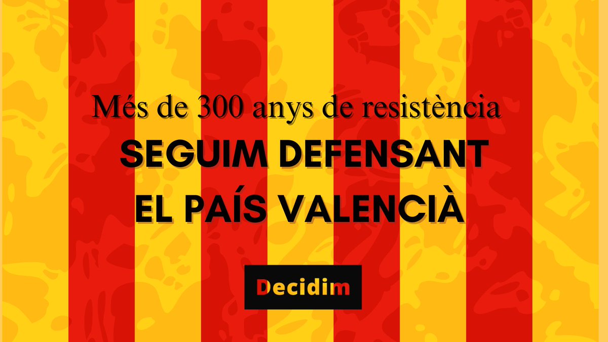 El mal que ve d'Almansa continua oprimint al nostre poble. Tenim la missió històrica de seguir lluitant pel nostre alliberament. Mai havia estat tan clar que les vides valencianes no importen més enllà dels interessos de la metròpoli.

Ara i sempre, fidels al País Valencià.