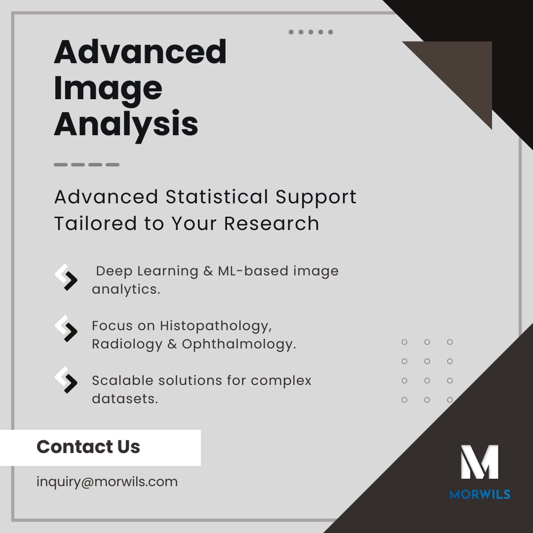 MorwilsTech's tweet photo. Unlock precision and innovation in your research with Morwils. We offer expert data analysis, research publication support, advanced image analysis and data collection tools. 

#ResearchSupport #DataAnalysis #ScientificResearch #Innovation #Technology #ArtificialIntelligence https://t.co/PQpKk16JsF