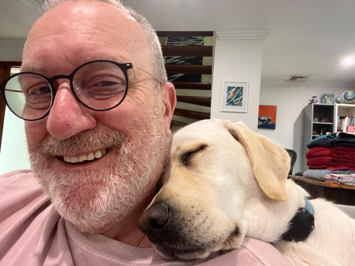 Nice and warm on my shoulder and neck. Just the odd snore.