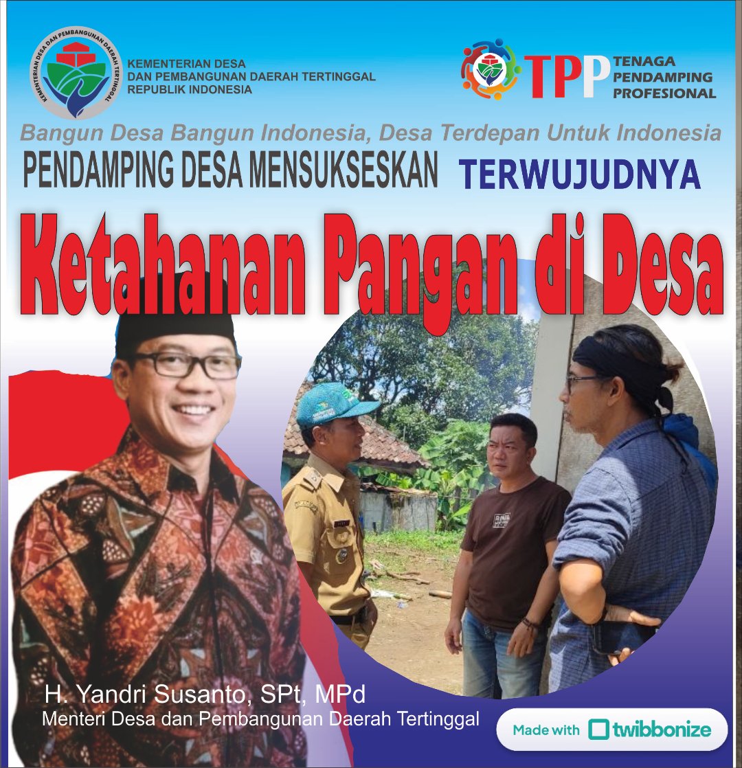 e_kunandar's tweet photo. Kedaulatan Pangan Adalah Kedaulatann Bangsa 
@prabowo @YandriSusanto27 @kemendespdt @wahyujatim @CecepKholiludi1 https://t.co/2eMlyOHkv4
