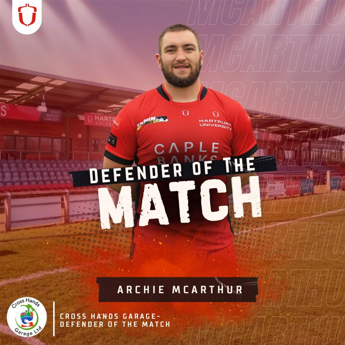 crosshands1975's tweet photo. Congratulations to Archie McArthur on Defender of the Match against Caldy RFC https://t.co/kXlQhCMBNn