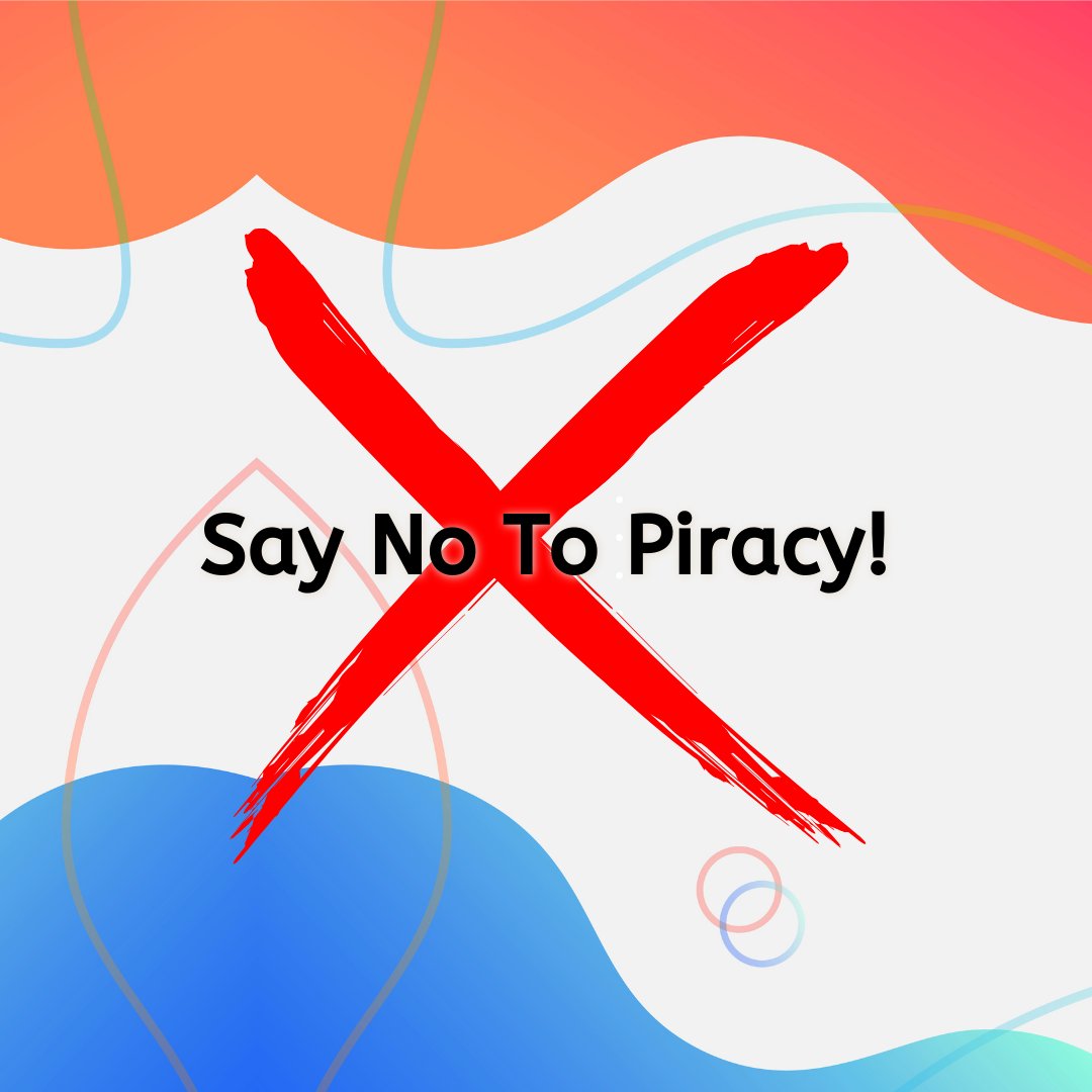 Piracy isn’t just stealing - it’s a crime 🚫💻
If you come across any copyright infringements, we encourage you to take action! 

Your vigilance helps us maintain a fair and legal online environment.
Thank you for your cooperation!
#saynotopiracy