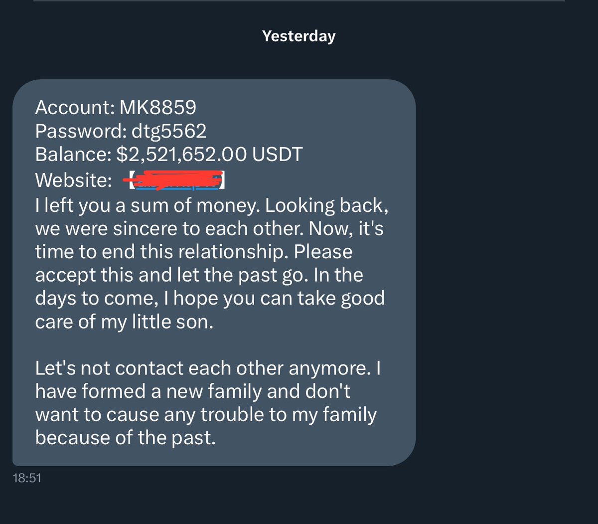 **URGENT HELP NEEDED**

Is this real? I don’t know the guy but he clearly knows me and has a lot of money for me? Do I click the link and get generational wealth?