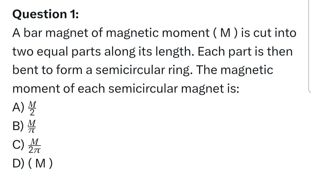 WellCompete's tweet image. Magnetism and Matter
#physics #CompeteWell #NEET #NEETUG #neetug2025 #deprem #PahalgamTerroristAttack #Pahalgam #LaCasaDeLosFamososCol2 #NFLDraft #RutoMustGo #PahalgamTerrorAttack