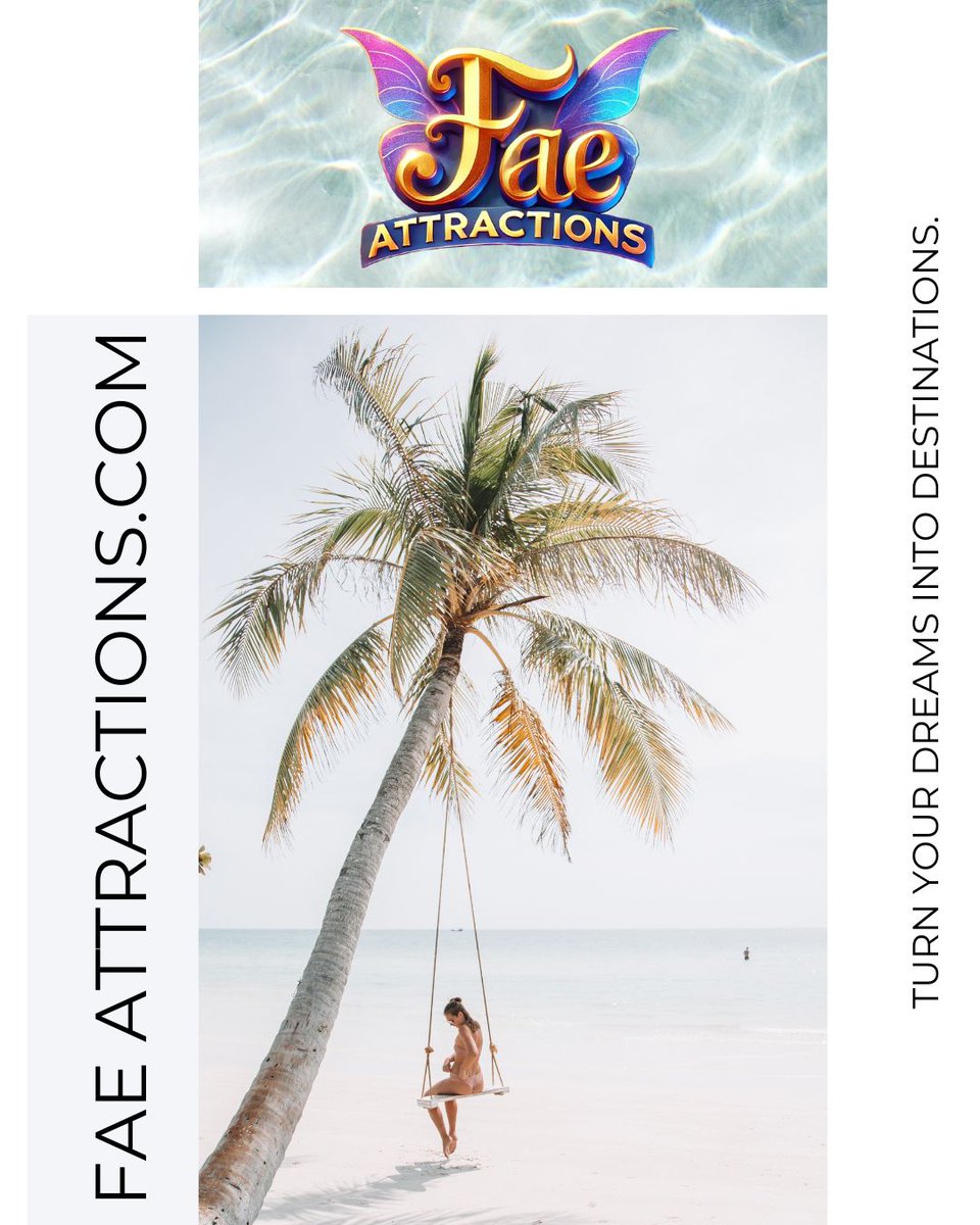 faeattractions's tweet photo. This could be your view 🌴☀️

Custom travel planning with zero stress + VIP perks = dream trip unlocked.

📍 https://t.co/Pllyz0ENGL
#FaeAttractions #TropicalEscape #LuxuryTravel #BeachVibes #DreamTrip https://t.co/8OAPEPW6UW