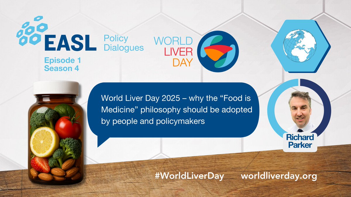 🫑 On 19 April, we came together to mark #WorldLiverDay with the powerful message: #FoodIsMedicine. But raising awareness is just the beginning -  the work continues every day.

🎙️ In a new episode of EASL Policy Dialogues, we look back at the campaign with Richard Parker, member