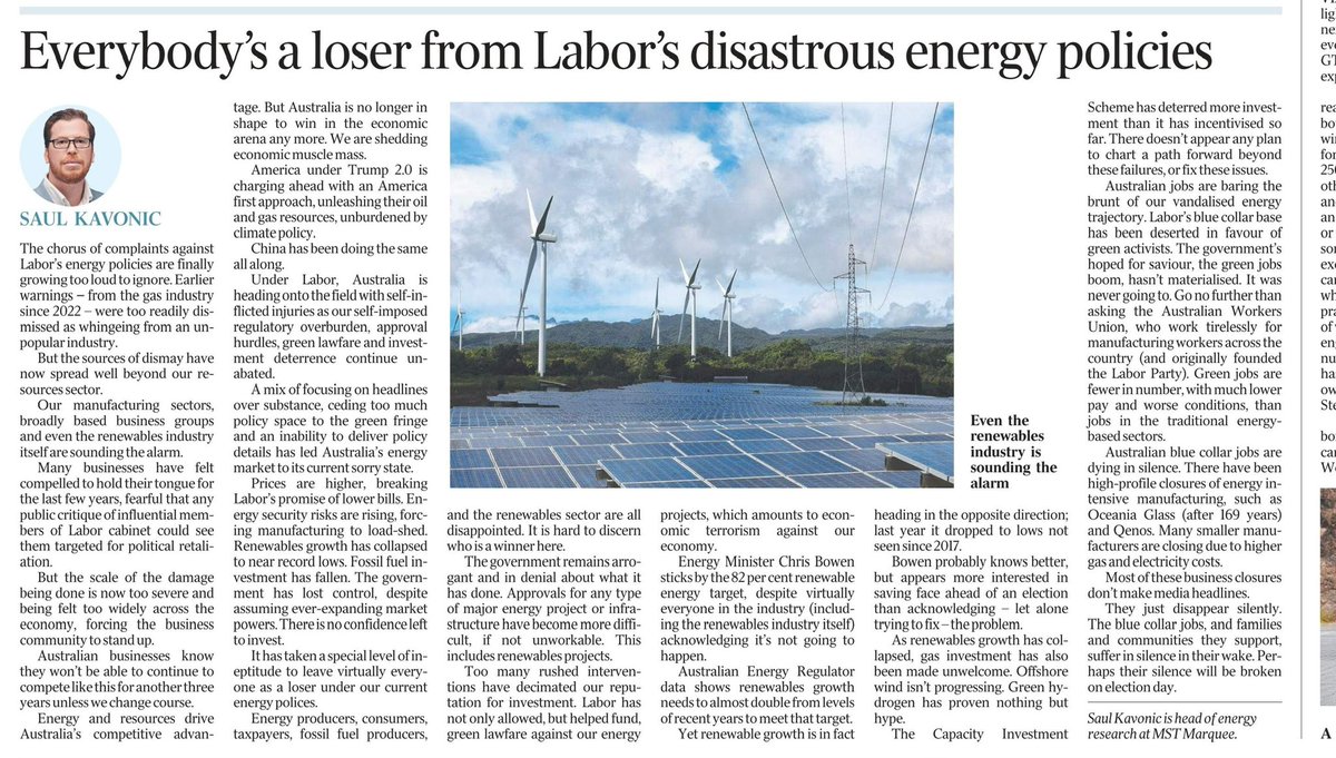 Australian jobs are dying in silence. 

High profile closures such as Oceania Glass (after 169 years) and Qenos. 

Many smaller manufacturers are closing due to higher gas and electricity costs. 

They don’t make media headlines. 

They just disappear silently. 

The blue collar