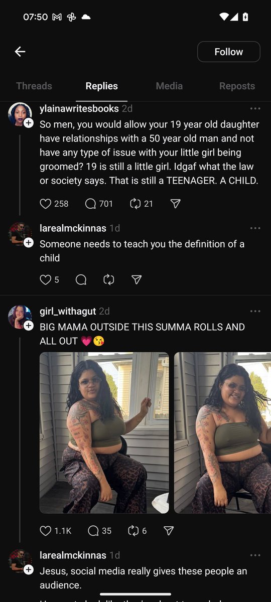 mallowtree's tweet photo. @officialconcord wondering if this is your employee and if his views are what you would like associated with your brand? Comment after comment is him hating women and being racist. #misogyny 
 #transphobia #racism #fatphobic https://t.co/g0POhHjYbS