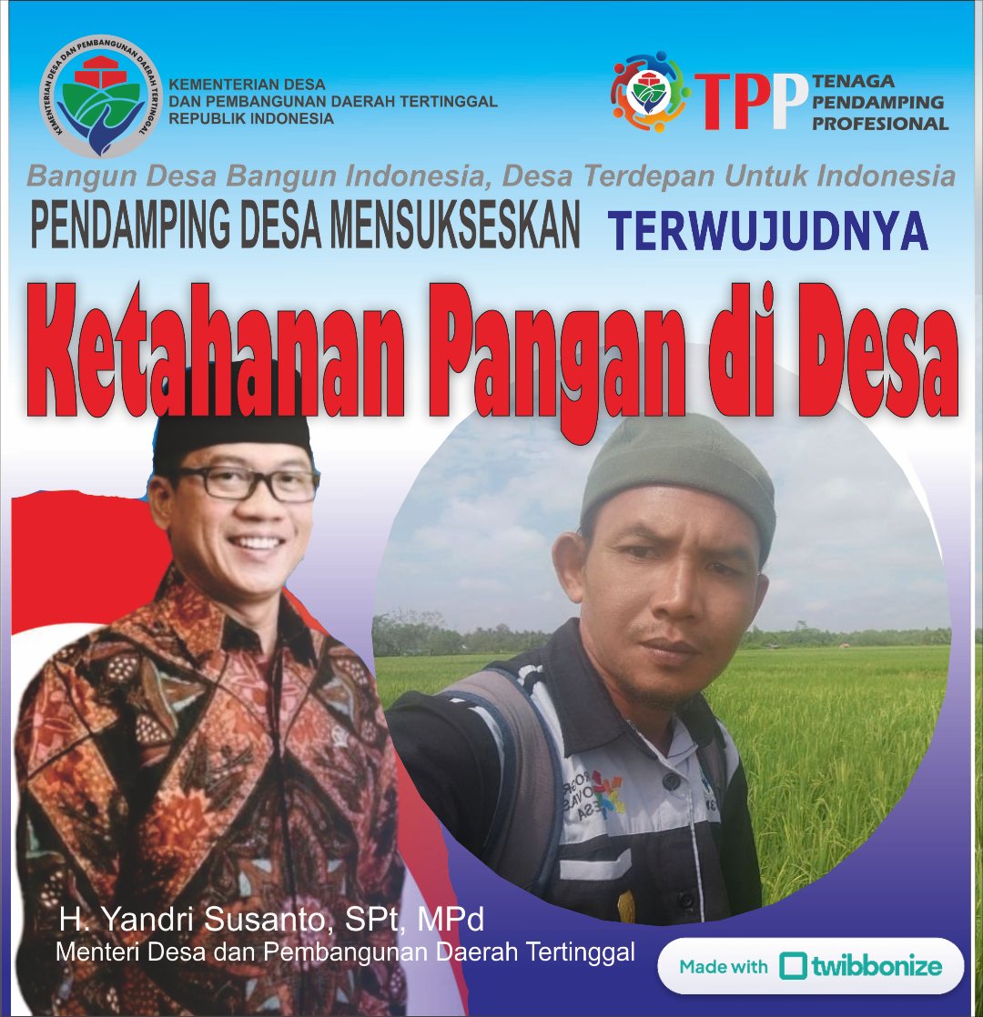 AHMADMUGNI82's tweet photo. *Ketahanan pangan untuk kesejahteraan rakyat desa*
#TerimaKasihPakYandriSusanto
#TPPJambi
#TPPTanjungJabungBarat
@prabowo
@YandriSusanto27
@ArizaPatria
@taufikmadjid71
@kemendespdt
@bpsdmkemendesa https://t.co/jCtYWQyXBw