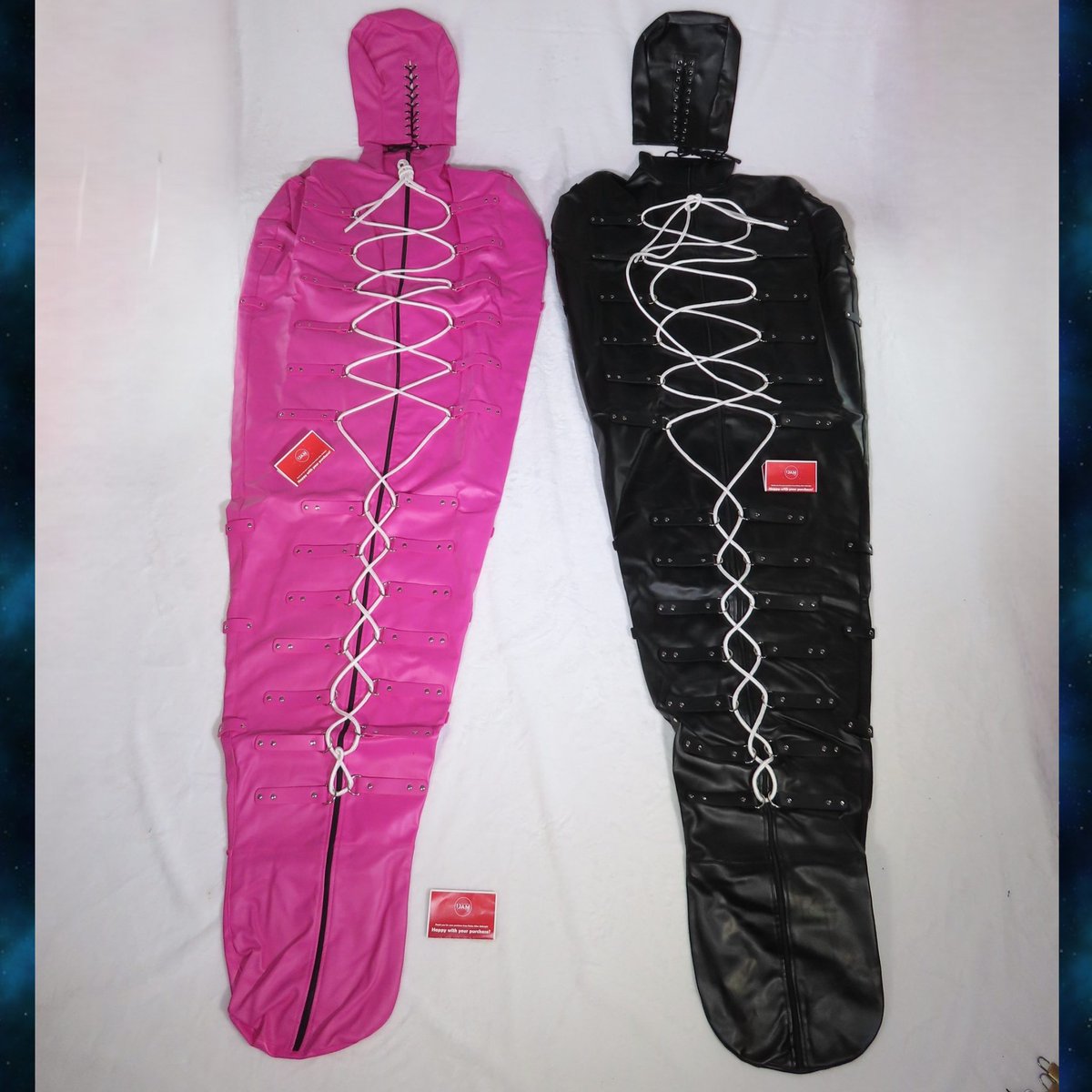 We sell two colours so you can tell who is who when you have two "friends" over to stay for the weekend!

See, we are helping😉

Shipping quickly discreetly and cheaply worldwide from the UK at:

dottyaftermidnight.co.uk