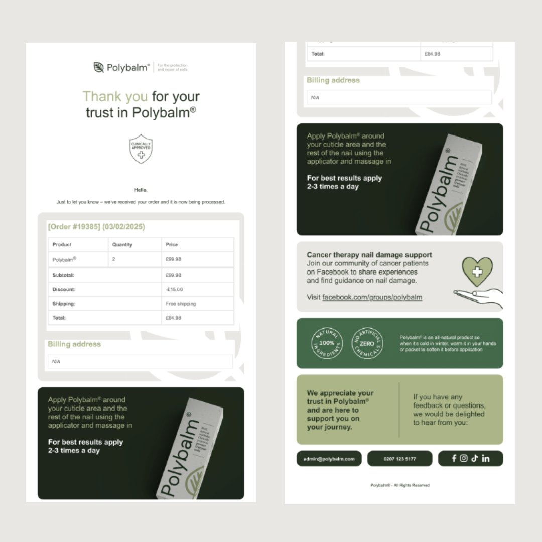RushaxOfficial's tweet photo. A personalised thank-you email setup, along with an automated setup for your client’s eCommerce store 🤗

#ThankYou #Ecommerce #EmailCampaign #CustomEmail #Rushax https://t.co/NCl3OW1B6h