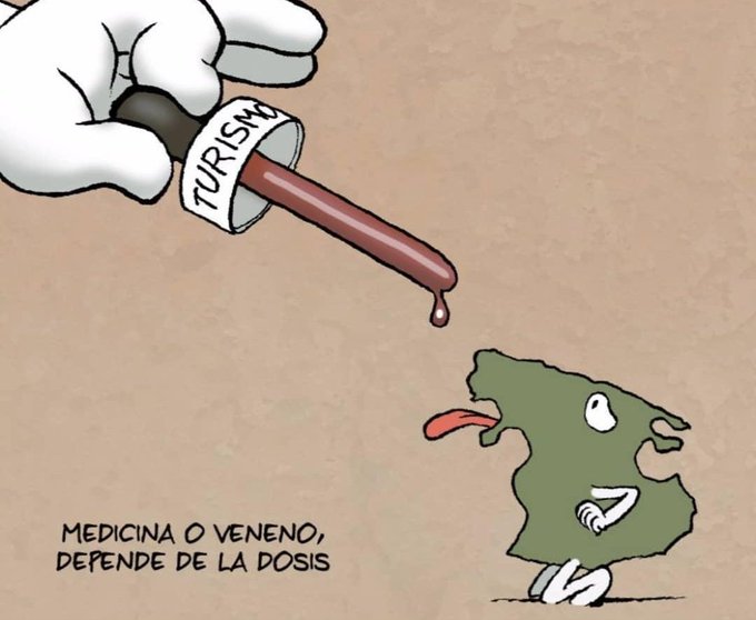 Una sobredosi mai és "puntual". La dependència al monocultiu turístic ens està arrassant a tots els nivells (recursos naturals, cultura, llengua, habitatge i qualitat de vida).
Qui estima la terra no la destrueix.