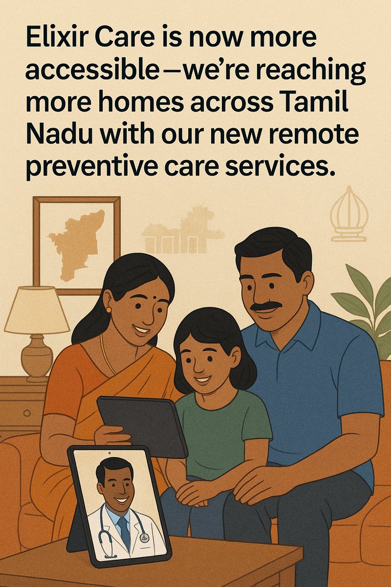 ExtendingHealth's tweet photo. From cities to villages, Elixir Care is making preventive healthcare accessible across Tamil Nadu. How might this shift our perspective on personal health management? #ArokiyaVetrikuri #ExtendingHealth #TamilNaduHealth

https://t.co/eXOBDNhvVP https://t.co/BwaezbbUGF