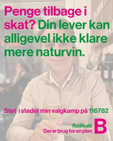 Penge tilbage i skat? Du kunne jo bruge dem på at støtte min valgkamp. 

Jeg ved det er meget at spørge om, men regionalvalget er på trapperne og den slags er desværre ikke gratis. 

Derfor håber jeg, at du vil donere et bidrag til min valgkamp.