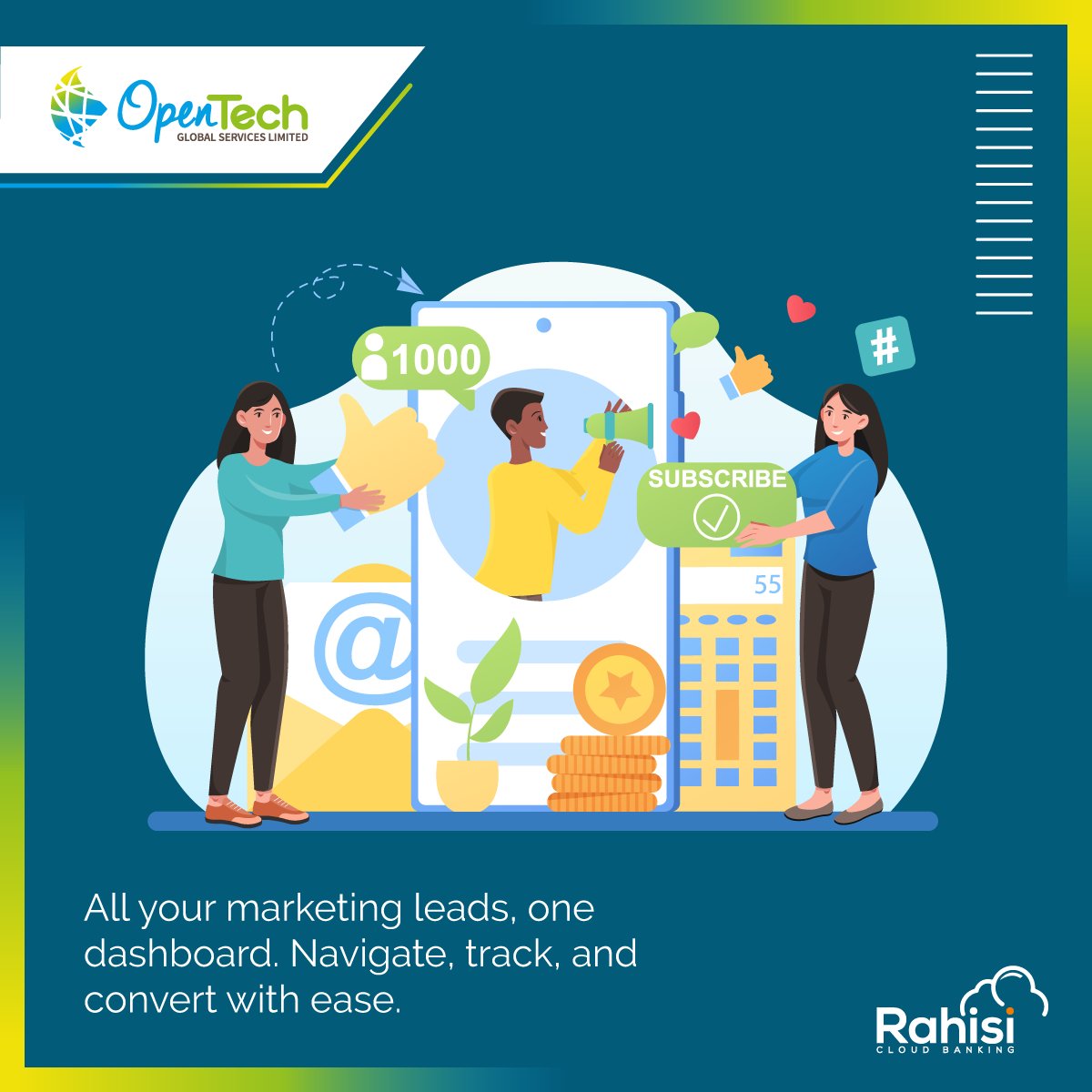 opentech_global's tweet photo. Transform potential borrowers into satisfied clients effortlessly with Rahisi Cloud Banking!
✅ Identify high potential customers.
✅ Automated workflows.
✅ Track applications from start to approval.
✅ Experience quick, paperless onboarding.
#Loan #Microginance #FinTech #MFI https://t.co/5lKWFYPVDu