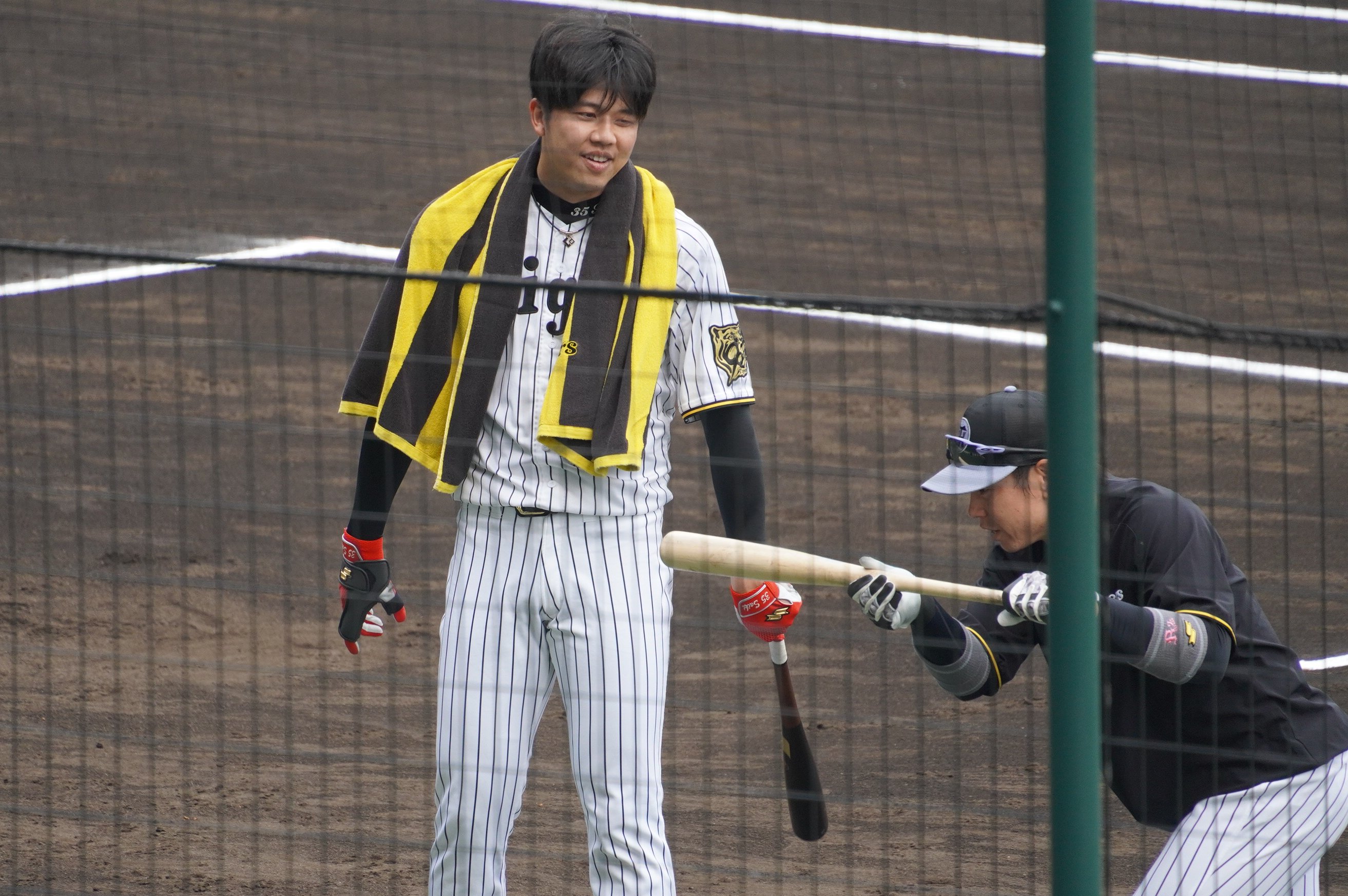 阪神タイガース梅野隆太郎選手練習用バット