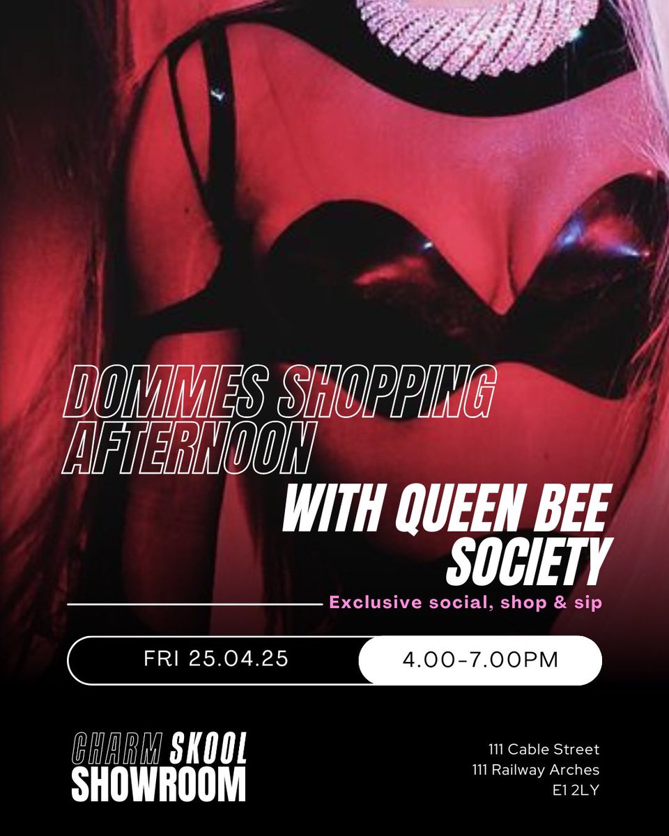 Who am I seeing for our Domme’s shopping afternoon today in association with @QueeBeeDrinks ?

(Let Me know how much Prosecco to buy please, I genuinely have no idea who is coming! 🤣)