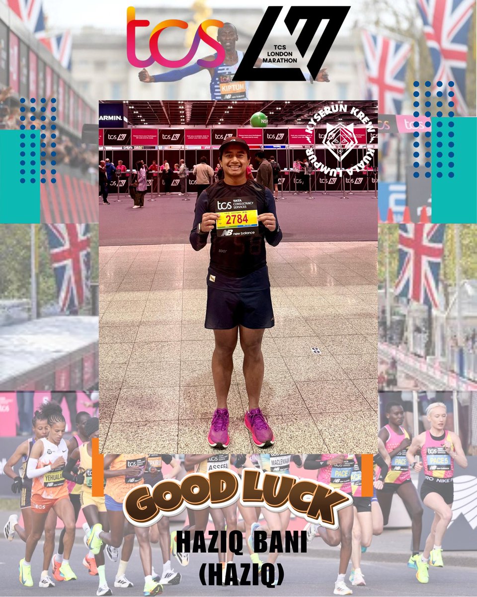 KyserunKrew's tweet photo. This Sunday, two of our very own—Haziq Bani, one of our co-founder, and Shamil, our dedicated crew member—will be representing Kyserun Krew on the world stage for the London Marathon! 🌍💥 https://t.co/P0hCftv2ic