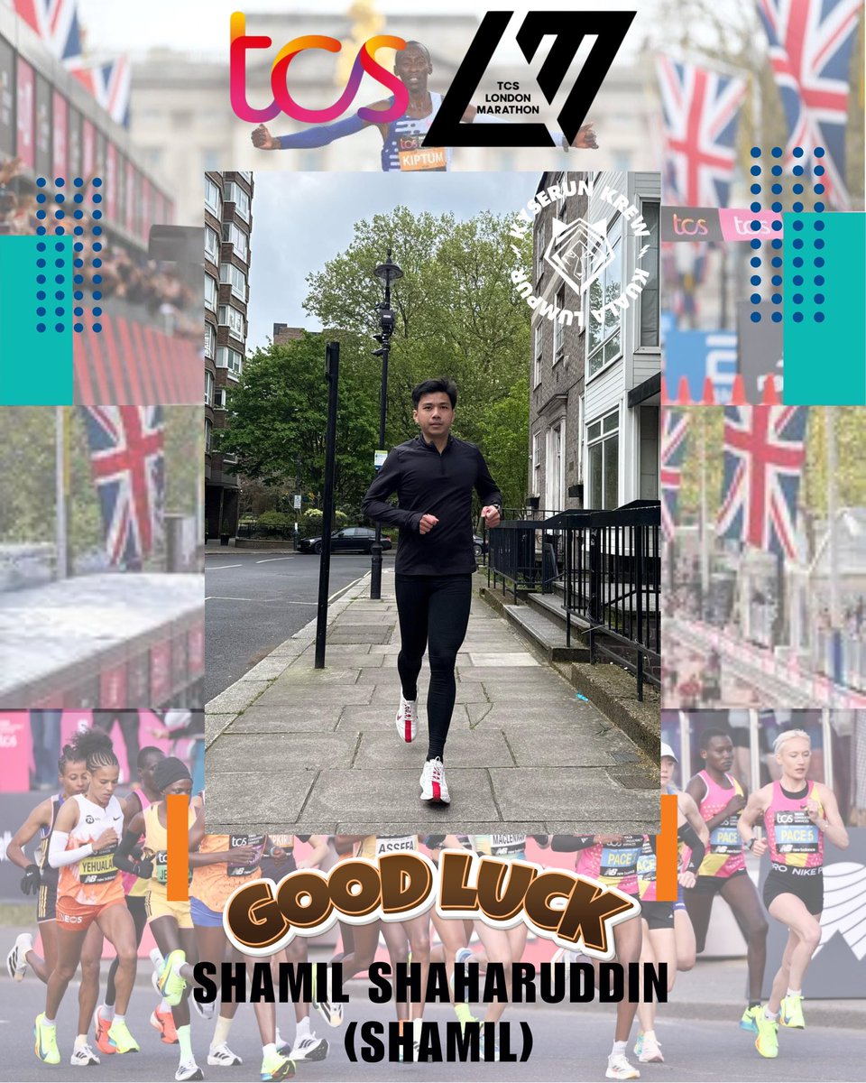 KyserunKrew's tweet photo. This Sunday, two of our very own—Haziq Bani, one of our co-founder, and Shamil, our dedicated crew member—will be representing Kyserun Krew on the world stage for the London Marathon! 🌍💥 https://t.co/P0hCftv2ic