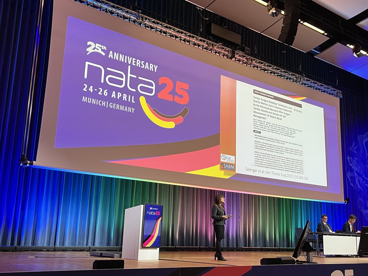 ShorelslShore's tweet image. Honored to present with the SABM delegation at NATA, Munich. Patient blood management drives better outcomes! #nata25, ⁦@bloodmgmt⁩ ⁦@NATAforum⁩