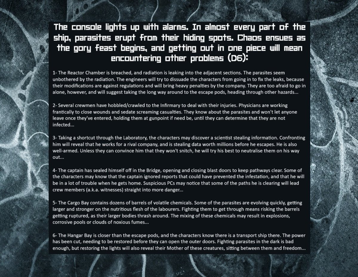 A Hasty Departure #ttrpg #alien #sf #horror #adventure #fun #suspense #danger #nerd #fun #rpg #space 
patreon.com/GrapplingHooks