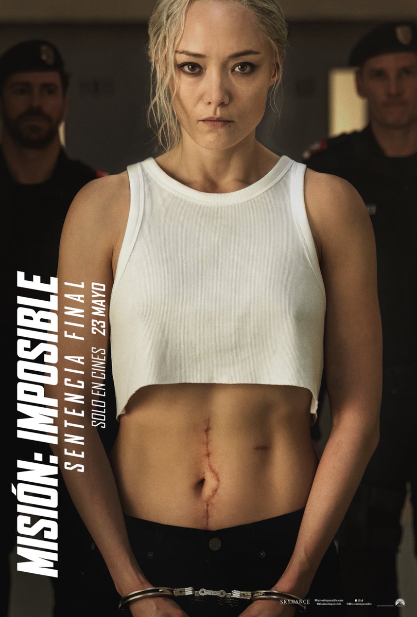 Primeros pósters españoles para 'MISIÓN IMPOSIBLE: SENTENCIA FINAL'. Seguimos con Ving Rhames, Simon Pegg, Angela Basset y Pom Klementieff
Estreno en cines: 23 de mayo <a href="/paramount_spain/">Paramount Pictures Spain</a>