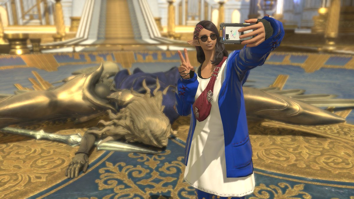 Got the new selfie emote #ffxiv