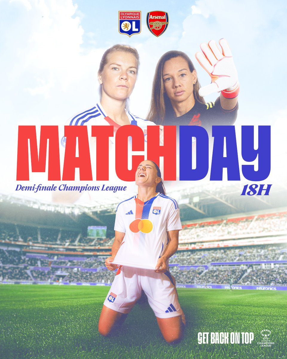 Un seul objectif, la 𝐟𝐢𝐧𝐚𝐥𝐞. ✊✨

🎟️ billetterie.ol.fr/fr/catalogue/m…

En direct sur DAZN et en live audio sur <a href="/OLPLAY_Officiel/">OLPLAY</a>. 📺🎧

#ARSOL #UWCL