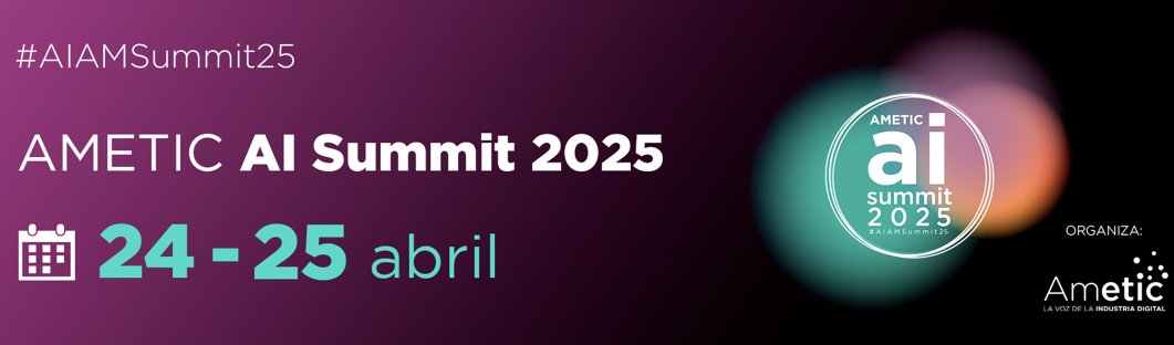 AMETIC (@ametic_es) on Twitter photo 🔔 ¡Hoy continúa el #AIAMSummit25 en Madrid!
Te dejamos la agenda del día para que no te pierdas nada 👇
🔹 9:00 – Bienvenida institucional
<a href="/TeresaRiesgo/">Teresa Riesgo</a> (<a href="/CienciaGob/">Ministerio de Ciencia, Innovación y Universidades</a>) y <a href="/PHortiguela/">Francisco Hortigüela</a> (<a href="/AMETIC_es/">AMETIC</a>)
🔹 10:00 – Agentic AI. La revolución del trabajo digital
Ana Alonso 🔔 ¡Hoy continúa el #AIAMSummit25 en Madrid!
Te dejamos la agenda del día para que no te pierdas nada 👇
🔹 9:00 – Bienvenida institucional
<a href="/TeresaRiesgo/">Teresa Riesgo</a> (<a href="/CienciaGob/">Ministerio de Ciencia, Innovación y Universidades</a>) y <a href="/PHortiguela/">Francisco Hortigüela</a> (<a href="/AMETIC_es/">AMETIC</a>)
🔹 10:00 – Agentic AI. La revolución del trabajo digital
Ana Alonso