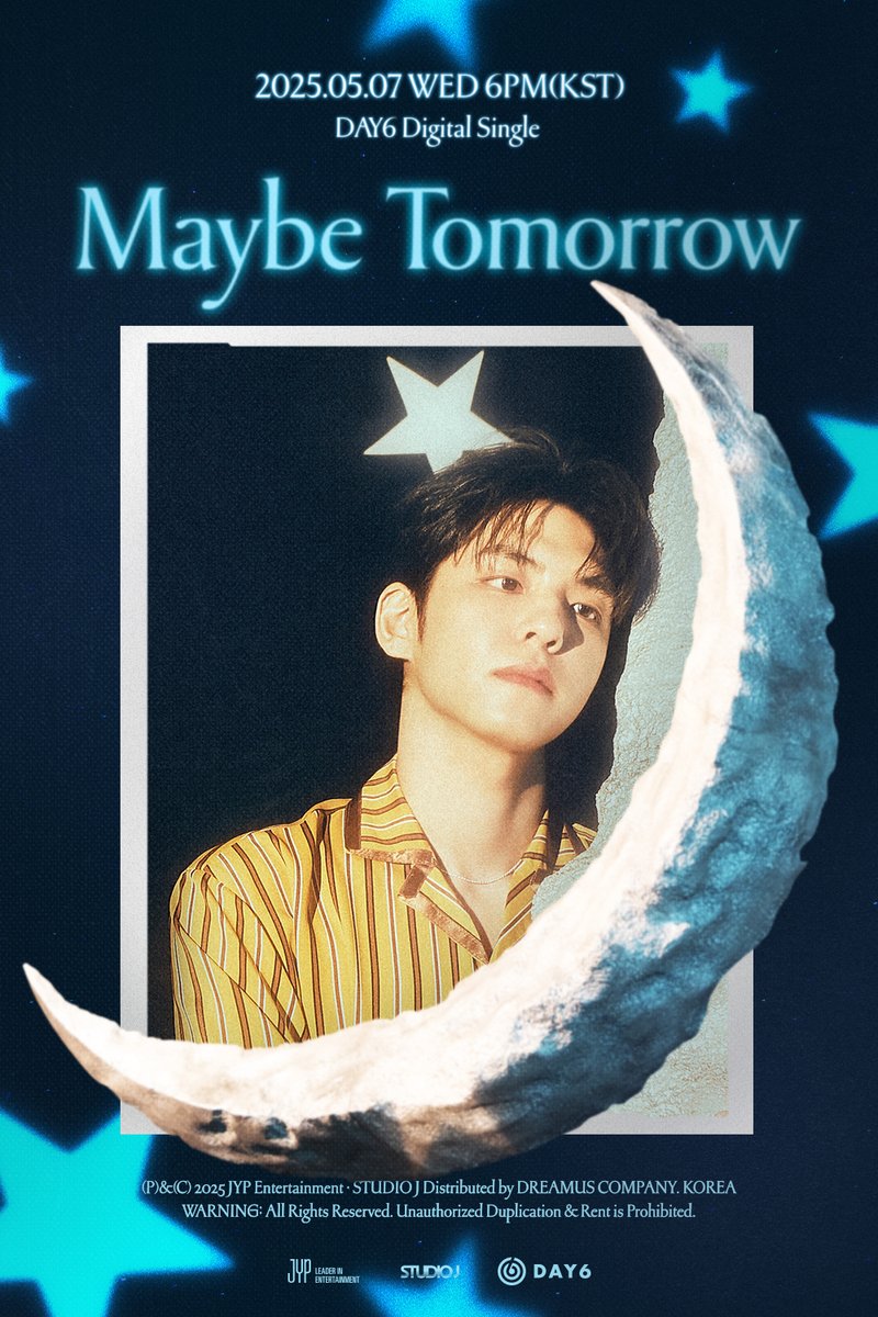 DAY6(데이식스) Digital Single
＜Maybe Tomorrow＞
Concept Poster

#원필 #WONPIL

2025.05.07 WED 6PM (KST)
 
#DAY6 #데이식스
#Maybe_Tomorrow