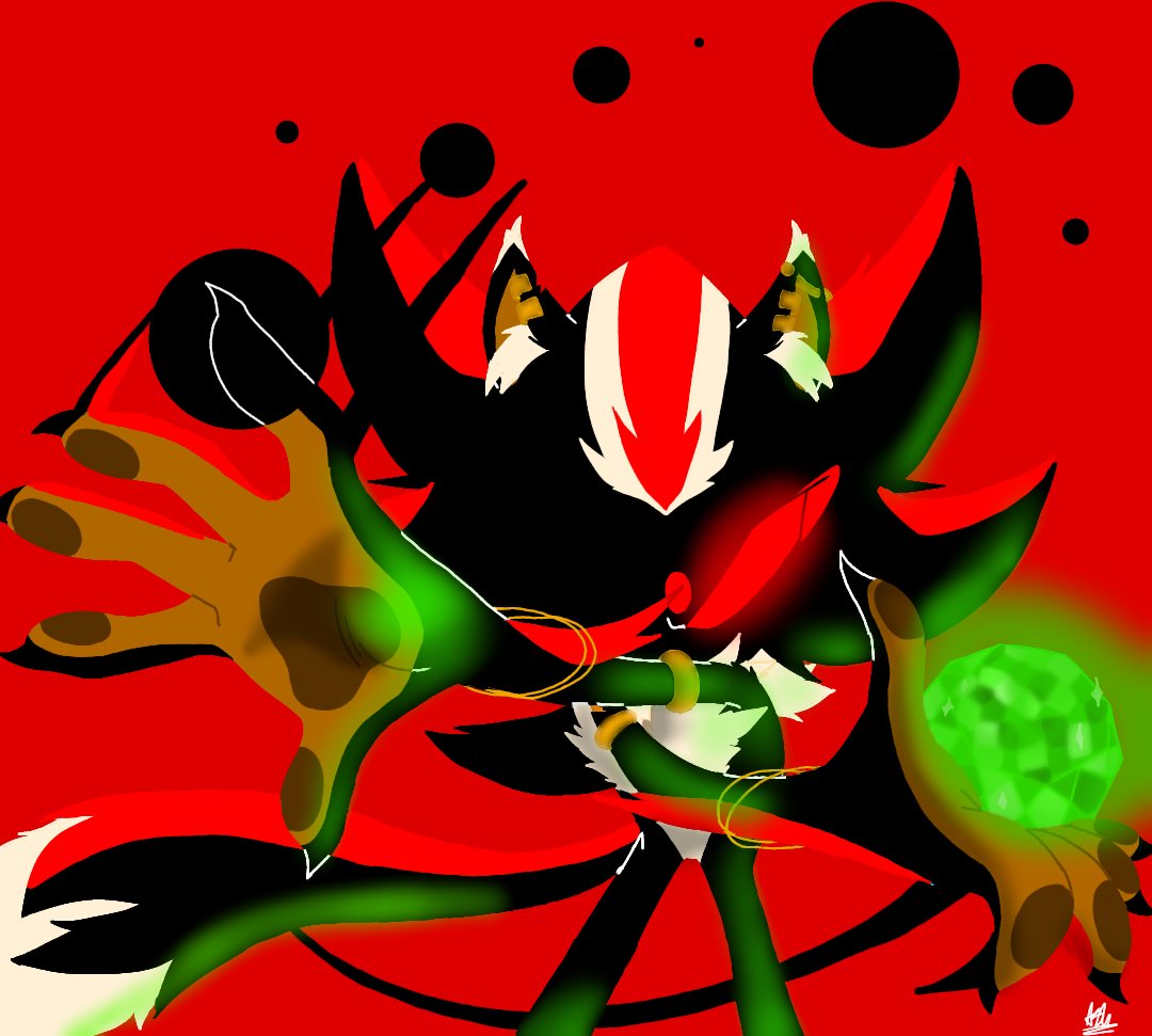 I thought I'd do the shadow redraw that everyone was doing, but I decided to do my own AU for it.